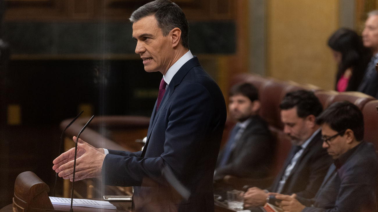 Pedro Sánchez tarda casi hora y media en mencionar la amnistía en su discurso de investidura