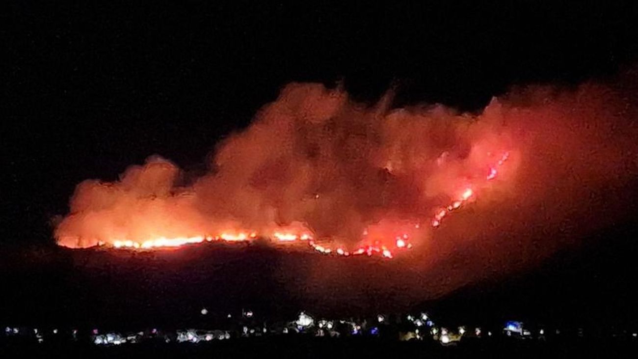 Incendio en la Marina Alta en Alicante