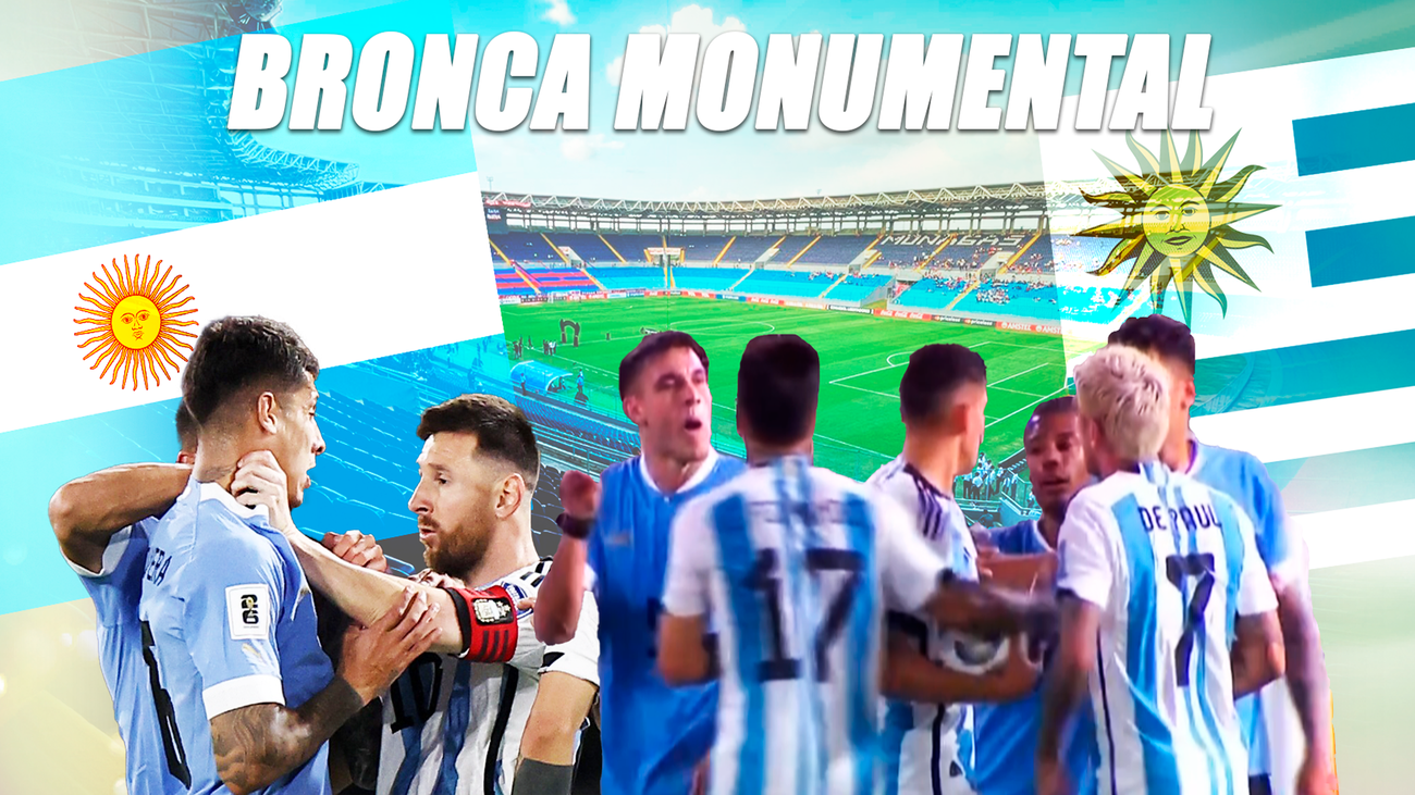 El Argentina-Uruguay acaba en una batalla campal