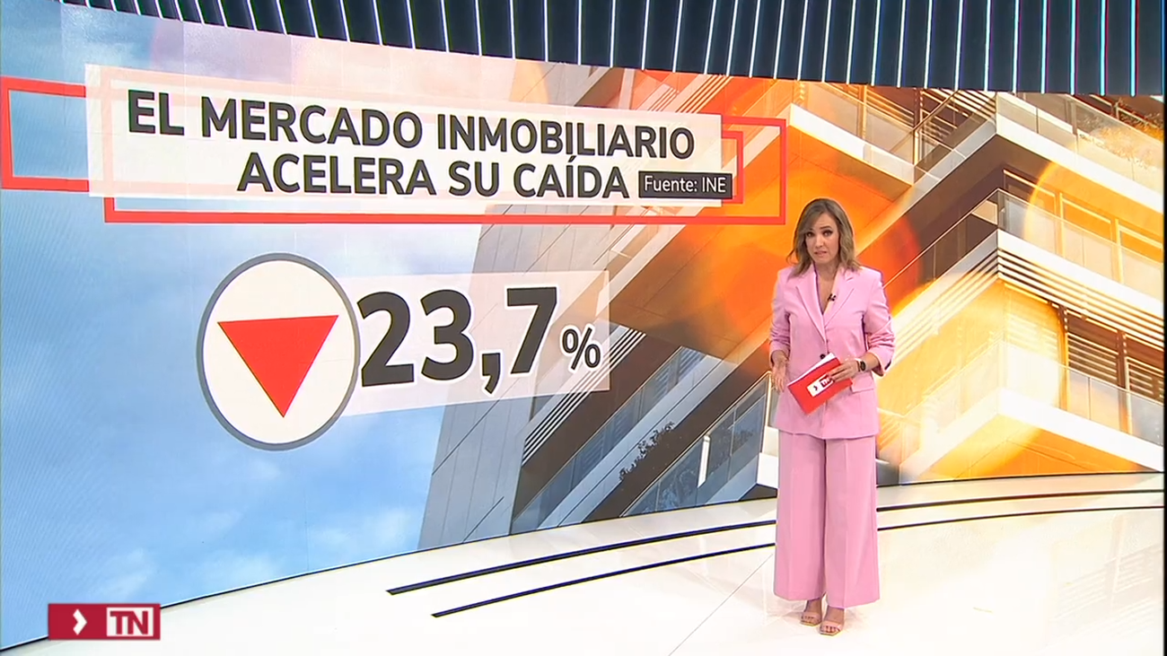 La compraventa de viviendas acelera su caída en septiembre al 23,7% y suma ocho meses de retrocesos
