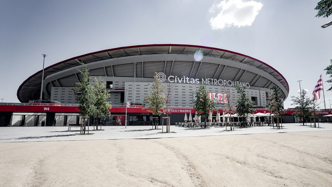Exterior del estadio deportivo Cívitas Metropolitano