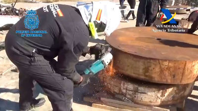 Incautan 561 kilos de cocaína en contenedores de chatarra originarios de Panamá