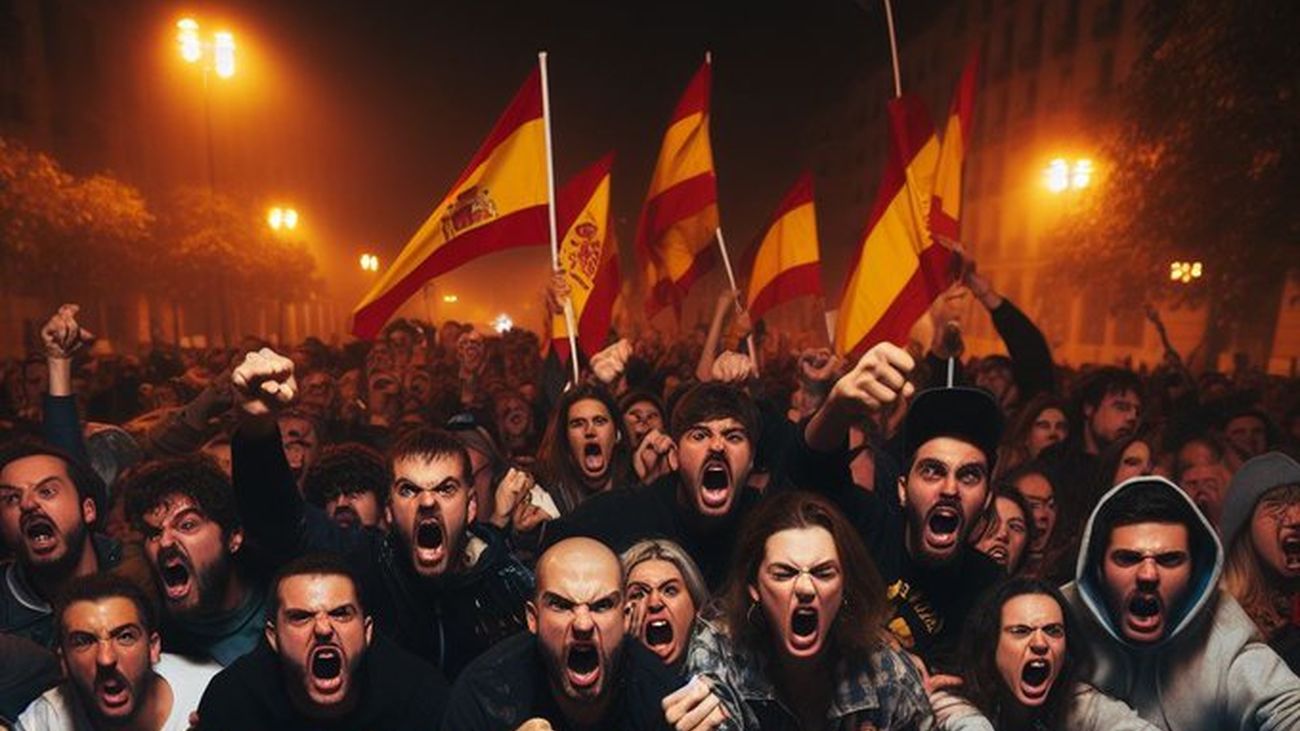 El dircom del PSOE se burla de las protestas en Ferraz con una foto manipulada