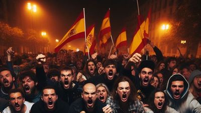 El dircom del PSOE se burla de las protestas en Ferraz con una foto manipulada