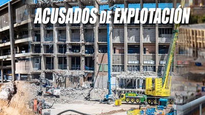 Trabajadores de las obras del Camp Nou denuncian "explotación laboral"