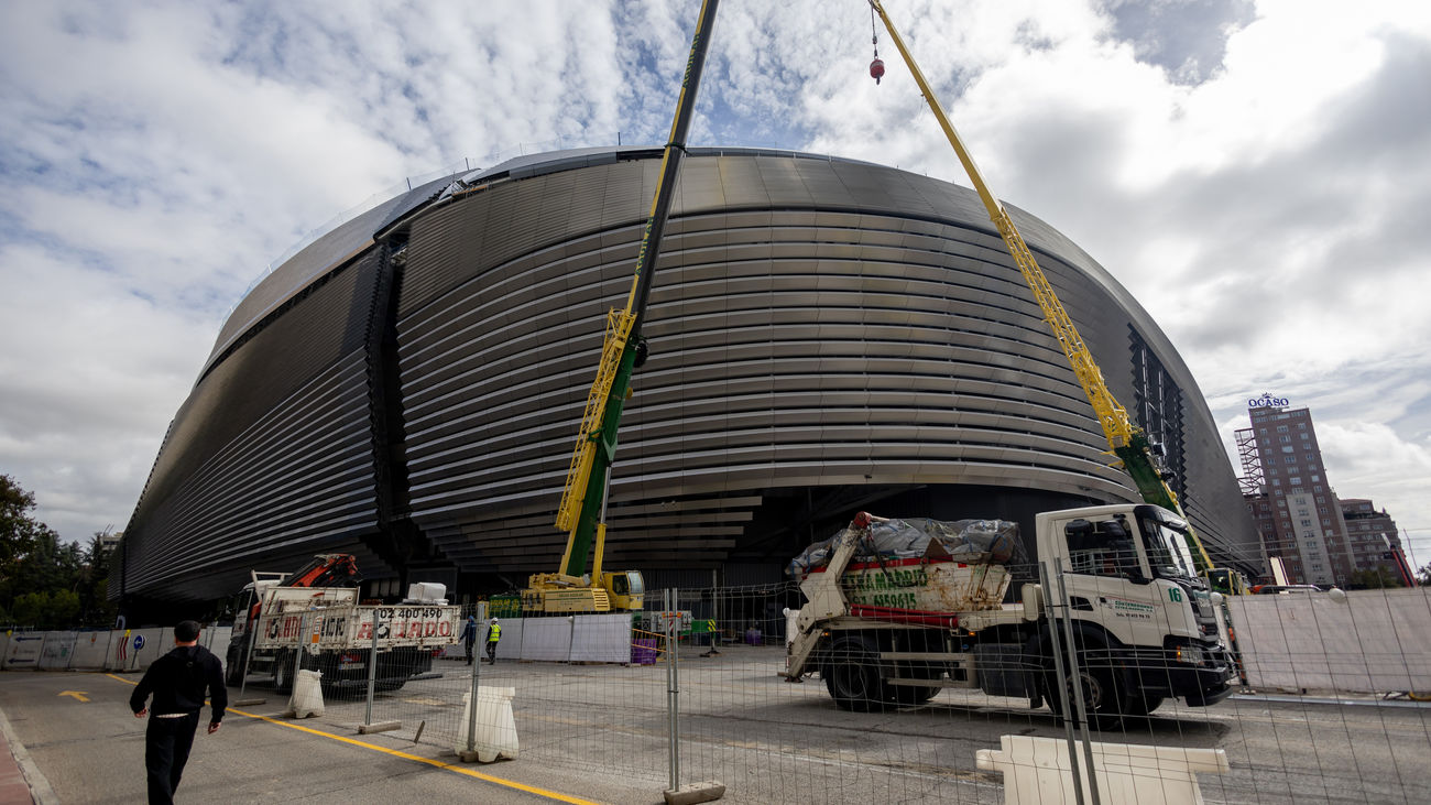 Obras en el estadio Santiago Bernabéu