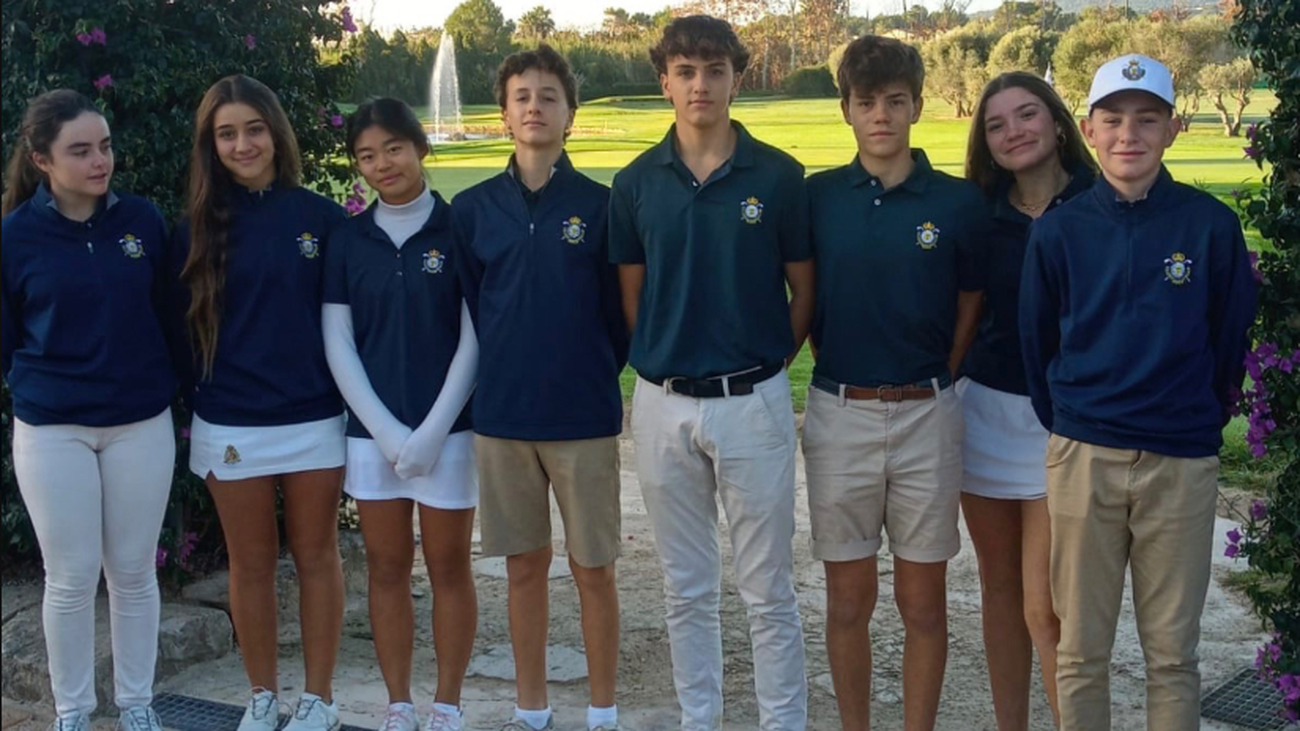 El equipo Juvenil de golf