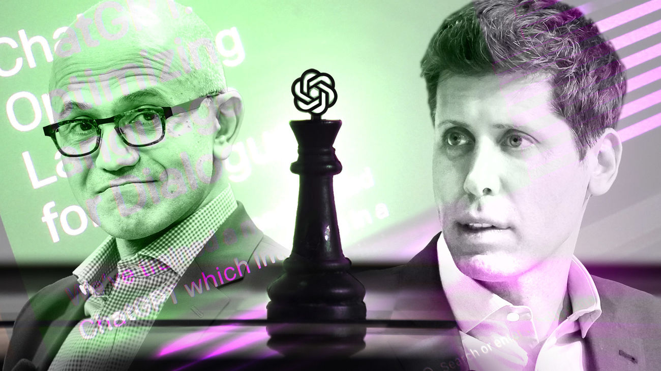 Satya Nadella y Sam Altman, una alianza que gana fuerza en OpenAI