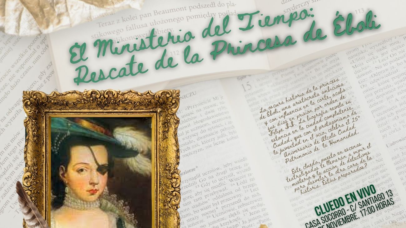 Juega al Cluedo, en vivo, con la Princesa de Éboli en Alcalá de Henares