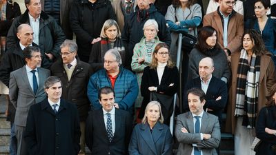 Jueces y fiscales del País Vasco se concentran en contra de la amnistía