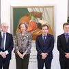 La reina Sofía y el alcalde de Madrid inauguran el belén del Palacio de Cibeles