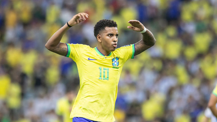 Rodrygo, jugando con Brasil / EUROPA PRESS