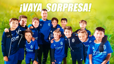 La sorpresa inolvidable de Hazard al equipo infantil del Rayo Majadahonda
