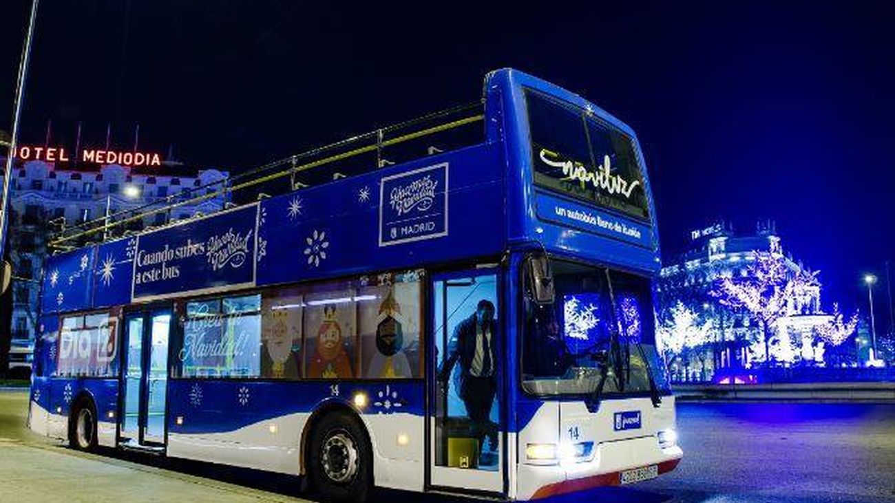 Naviluz vuelve a recorrer las calles iluminadas de Madrid