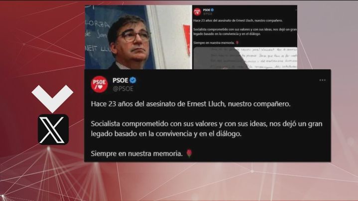 Tuit del PSOE sobre Lluch / TELEMADRID