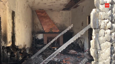 Bomberos extinguen un incendio sin heridos en una vivienda de Villarejo de Salvanés