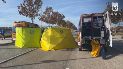 Muere un ciclista de 85 años tras caerse en Valdebebas