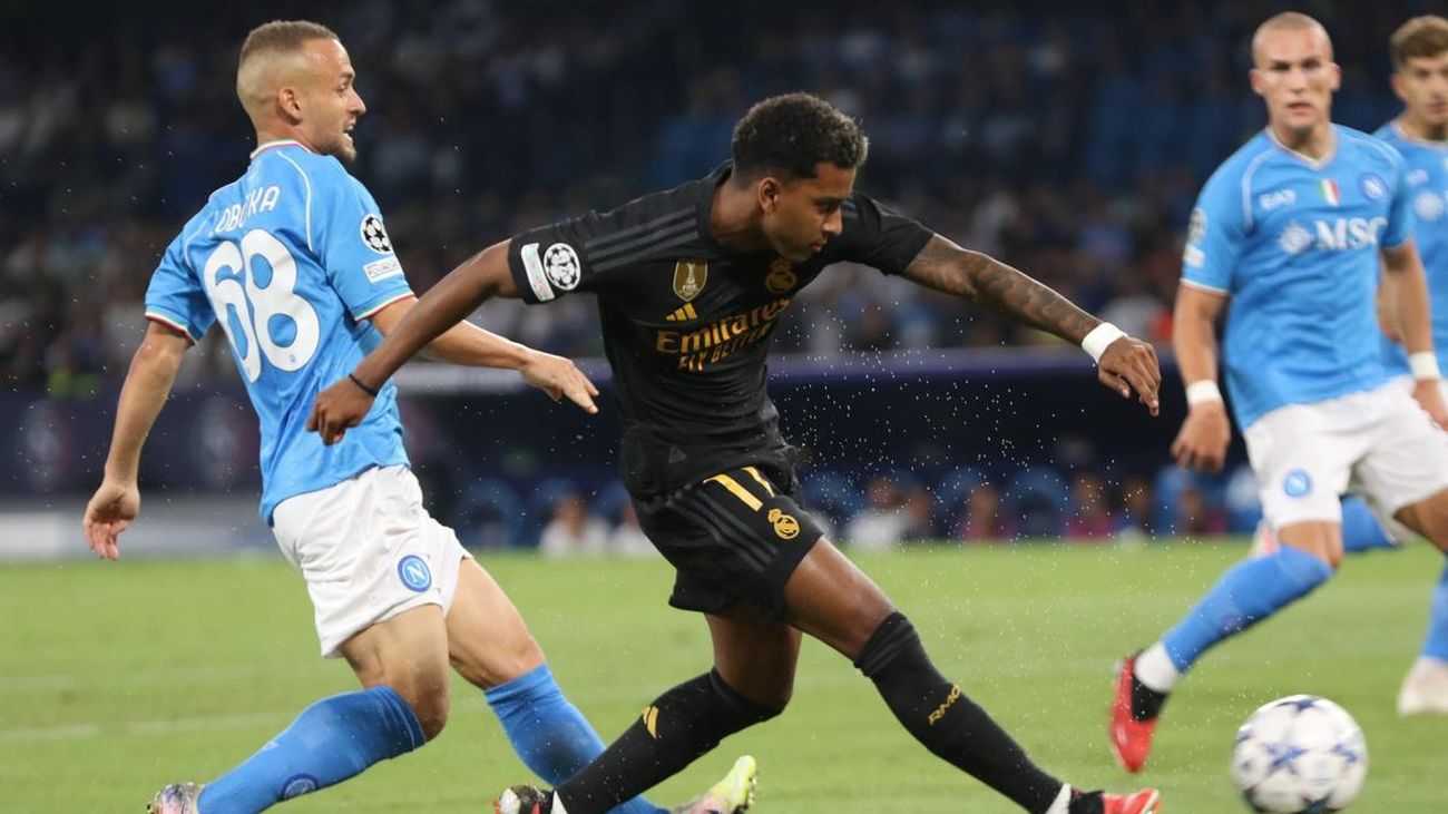 Rodrygo ante el Nápoles