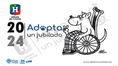 La asociación 'Héroes de 4 patas' lanza su calendario solidario 'Adopta un jubilado'