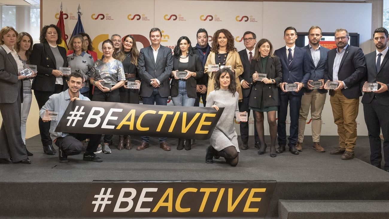 Foto de familia tras la entrega de los Premios CSD-BeActive 2023