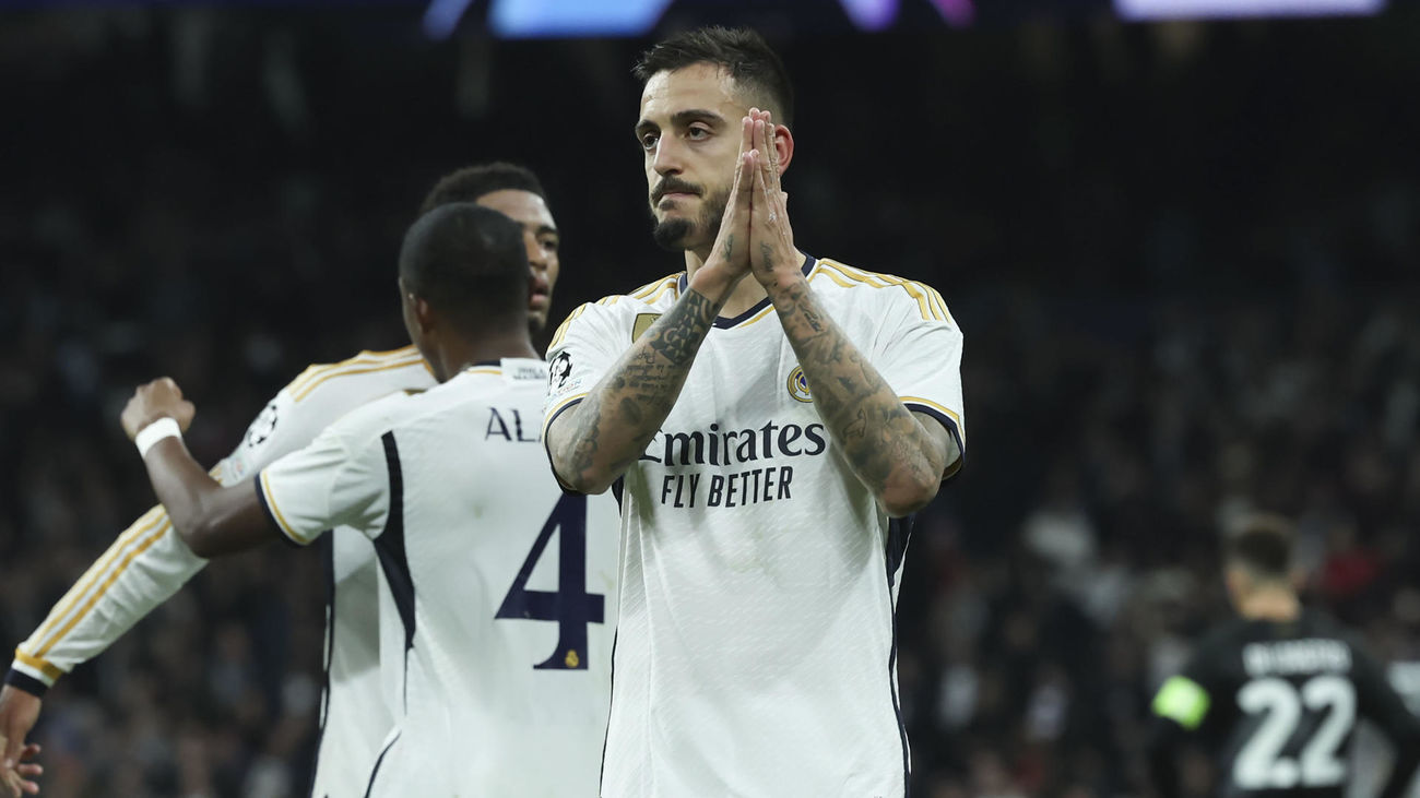 Ancelotti y Bellingham arropan a Joselu