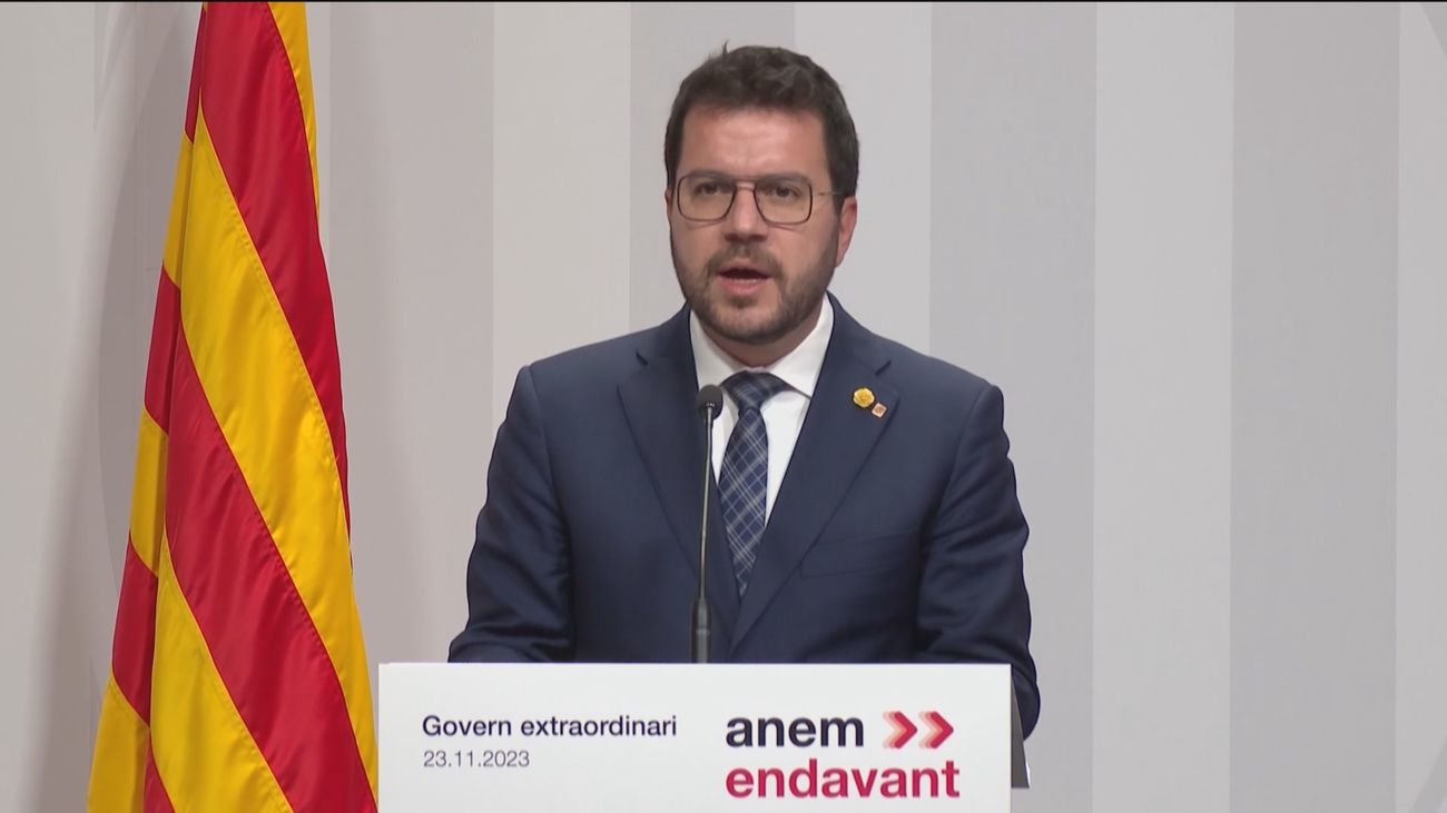El presidente de la Generalitat de Cataluña, Pere Aragonès