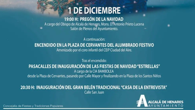 Alcalá de Henares abre la Navidad este viernes con pregón, encendido y mercado navideño