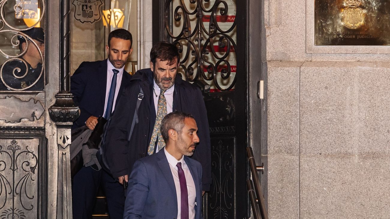 El presidente suplente del CGPJ, Vicente Guilarte a su salida de un pleno extraordinario del CGPJ, el pasado 6 de noviembre