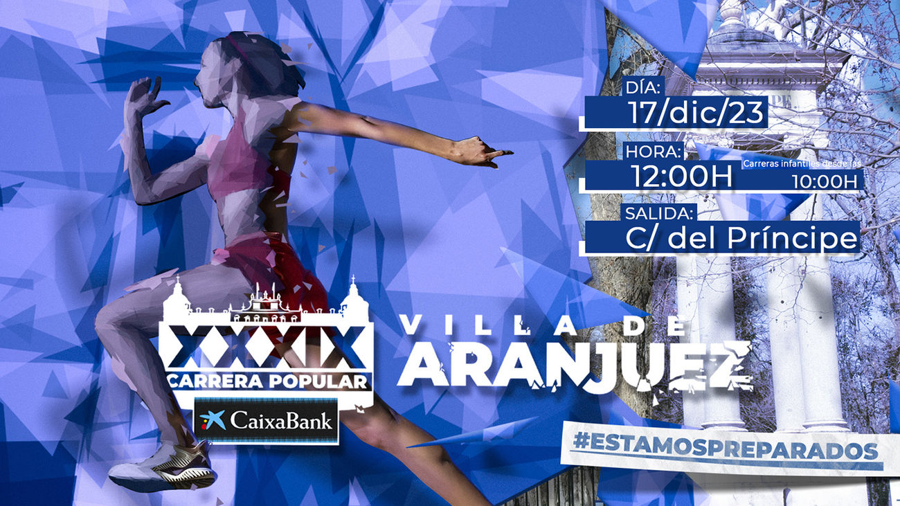 Más de 5.000 corredores participarán en la Carrera Popular Villa de Aranjuez