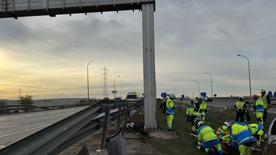 Muere un hombre en un accidente en la M-50 a la altura de Getafe