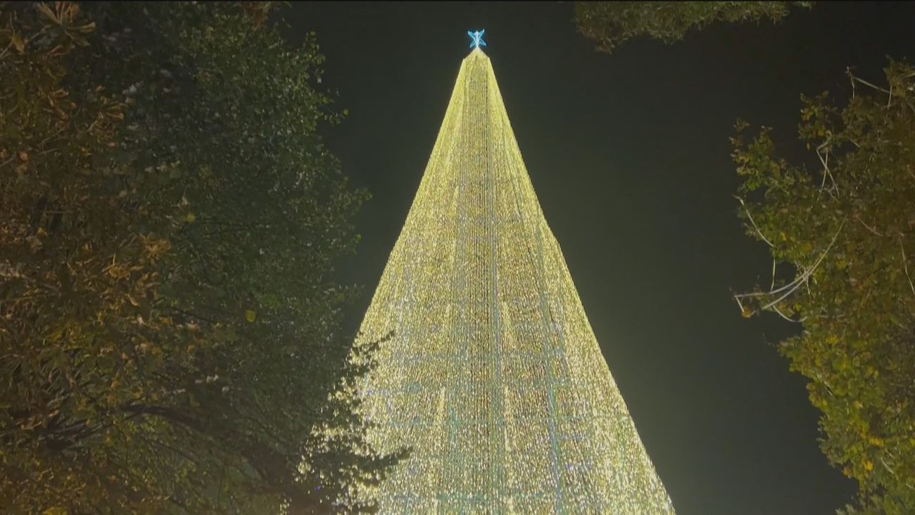 El árbol de Navidad más alto de Europa está en Cantabria