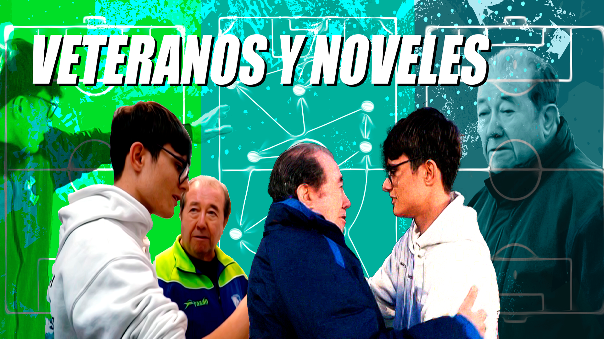 Juan del Pino y Diego Alonso, el entrenador más veterano y el más joven del fútbol madrileño