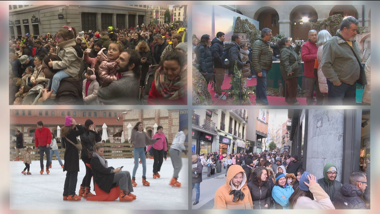 Las calles del centro de Madrid, abarrotadas de gente