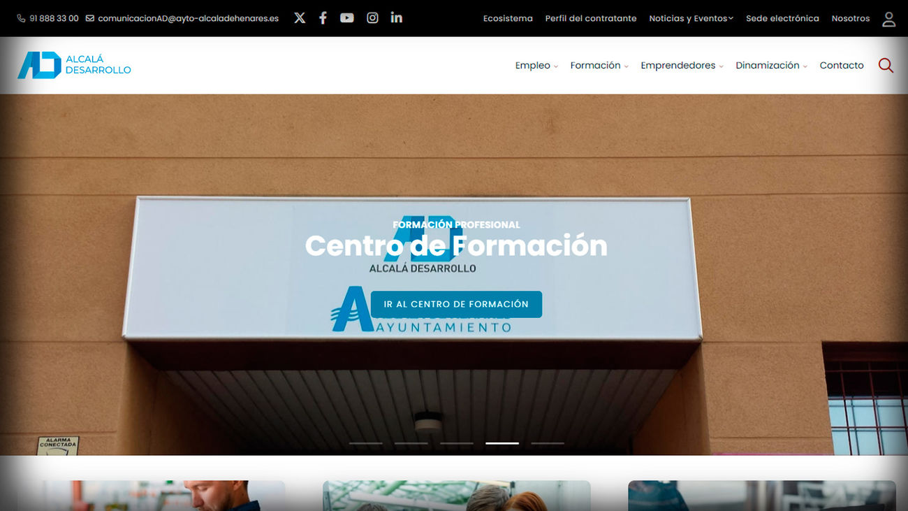 Web de 'Alcalá Desarrollo'