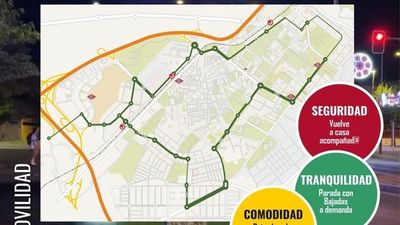 Alcorcón tendrá servicio un servicio de autobús nocturno en Navidad con paradas a demanda