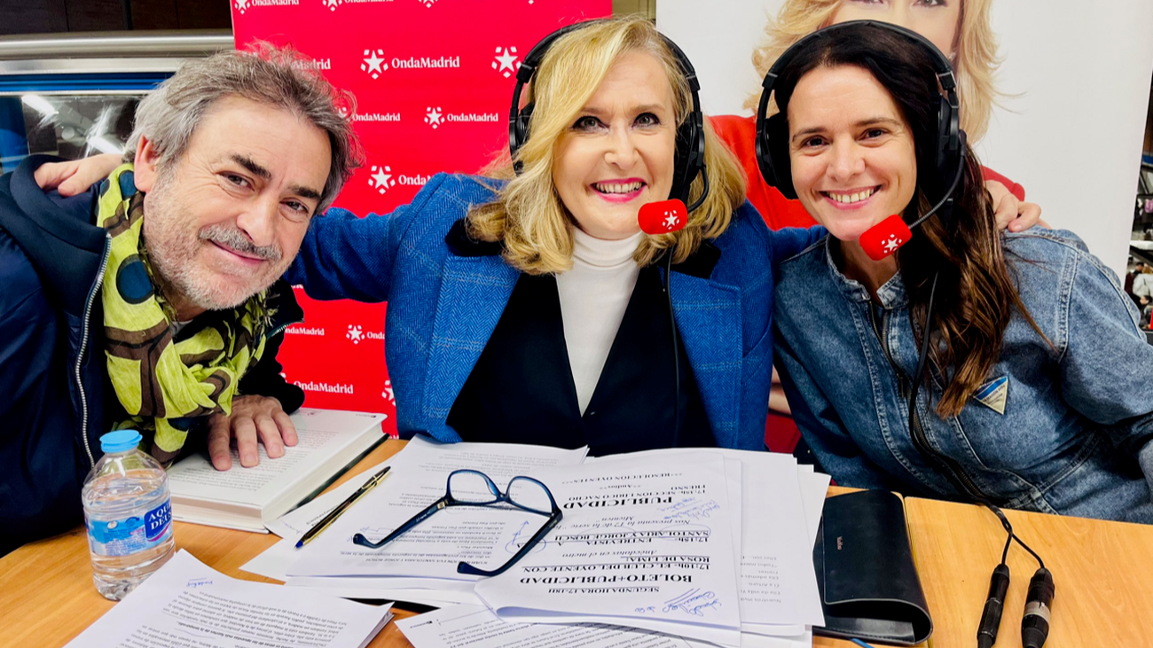 Eva Santolaria, Nieves Herrero y Jorge Bosch