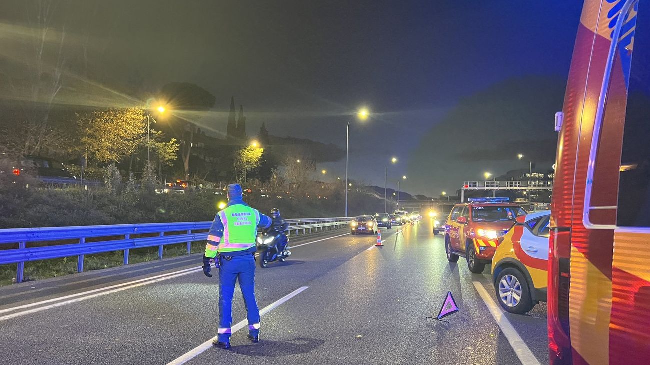 Un accidente en la A-2 provoca retenciones de hasta 6 kilómetros