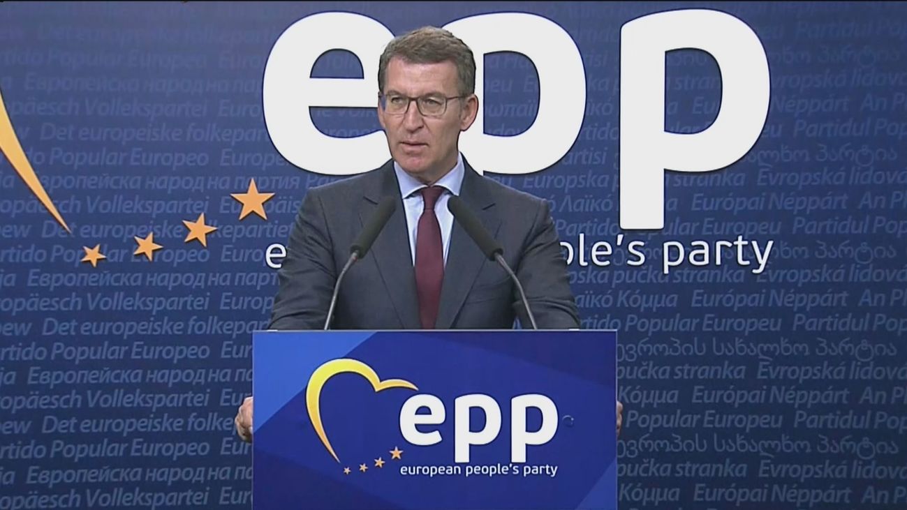 Feijóo califica de "lamentable" la intervención de Sánchez en la Eurocámara