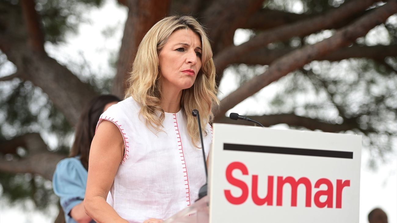 La líder de Sumar, Yolanda Díaz