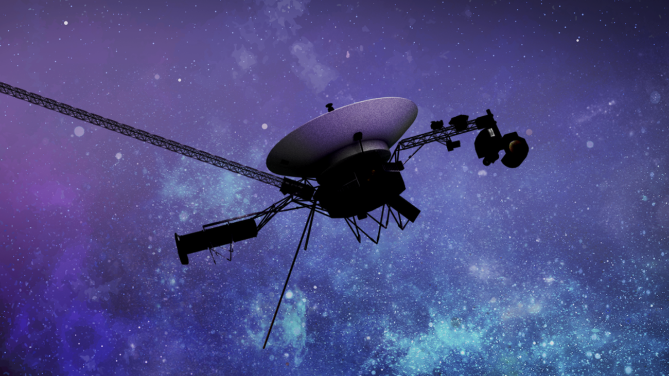Ilustración artística de la sonda espacial Voyager 1