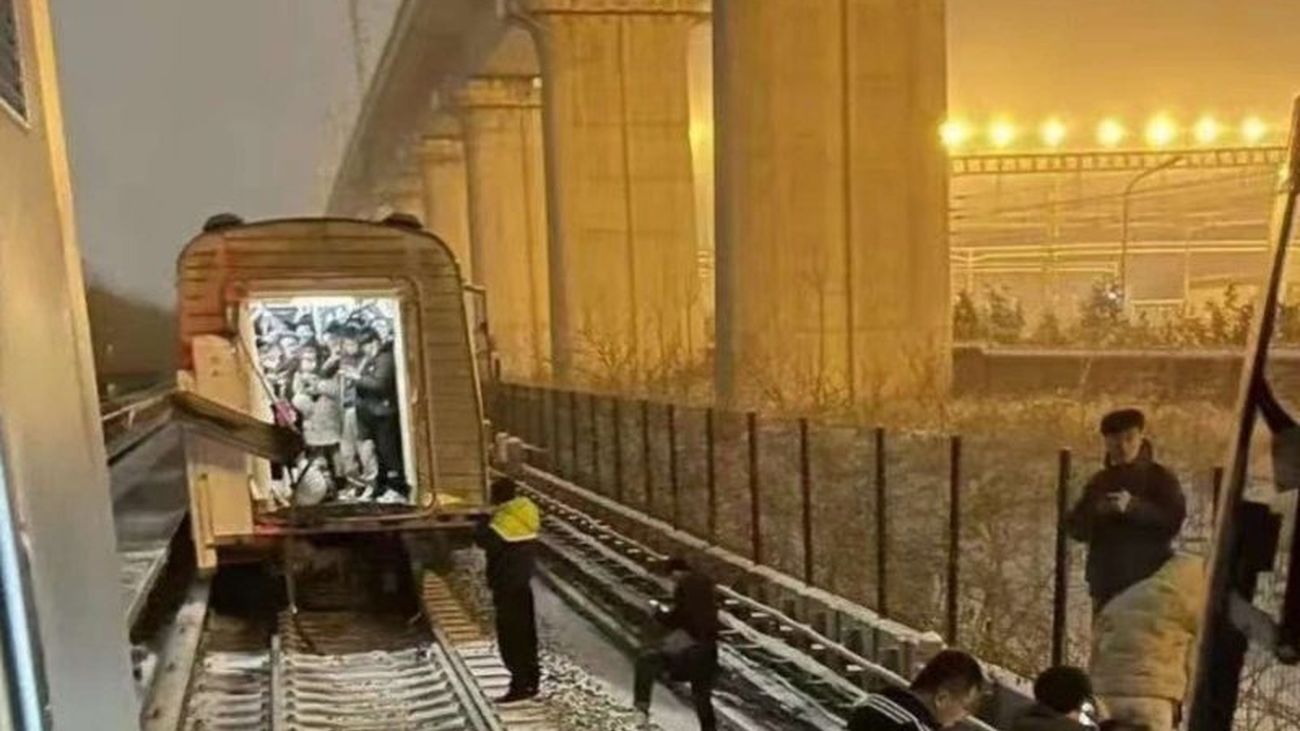 Accidente en el metro de Pekín