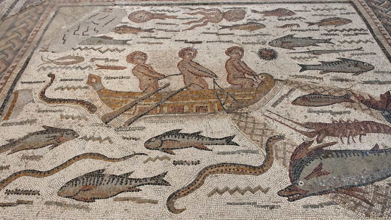 Mosaico de la Casa de Hippolytus, en Alcalá de Henares