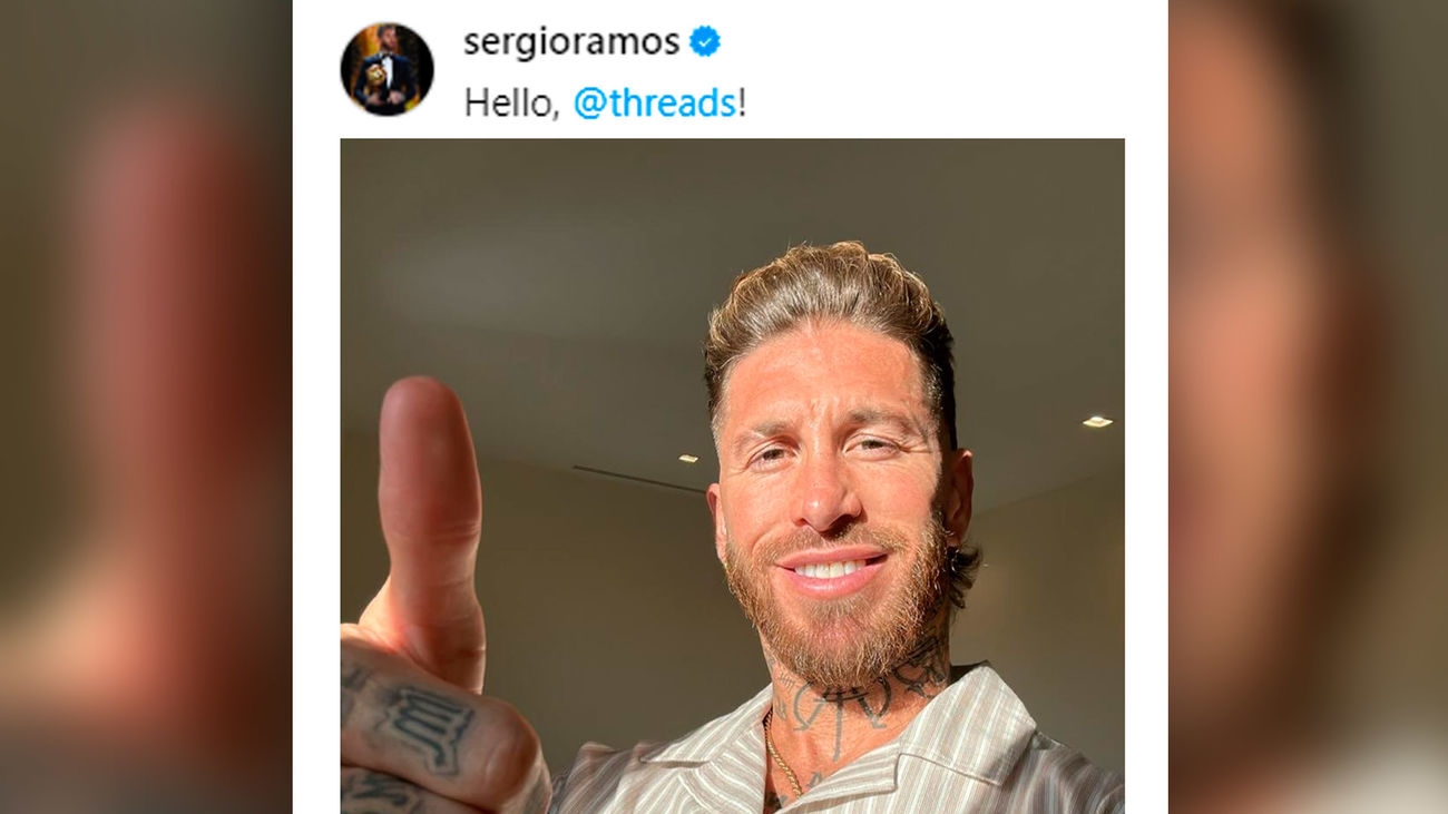 El primer hilo de Sergio Ramos en Threads