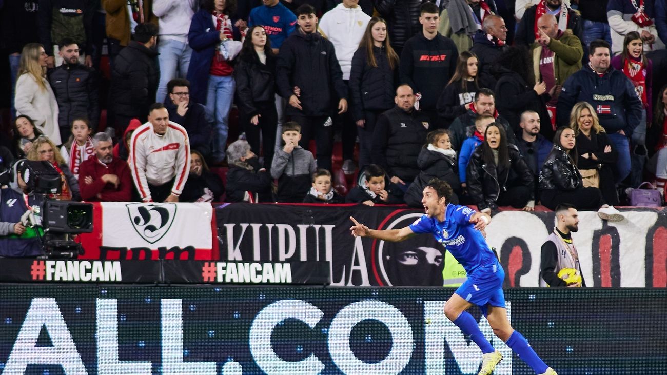0-3. El Getafe logra en Sevilla su primera victoria fuera de casa
