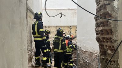 Muere un trabajador en el derrumbe de una obra en el centro de Madrid