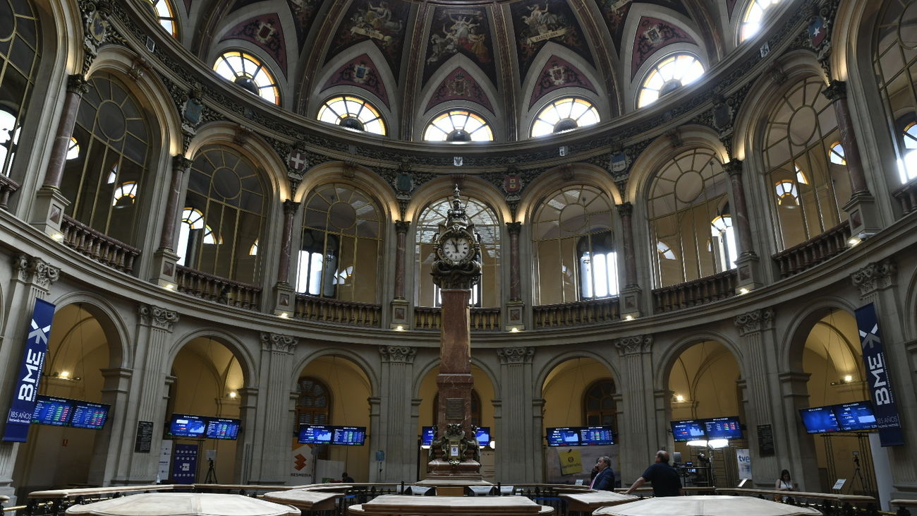Interior de la Bolsa de Madrid