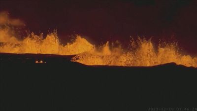 Entra en erupción un volcán al noreste de la ciudad islandesa de Grindavík