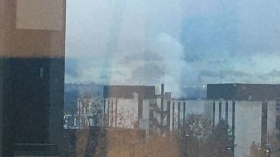 Un vehículo se incendia en la M-511