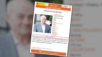 Las cámaras de seguridad de un supermercado captan a Germán Navas, desaparecido en Collado Villalba