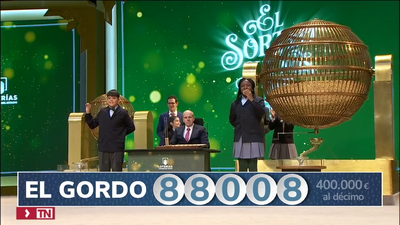 El Gordo de Navidad, el 88008, cae en Madrid dejando una lluvia de millones en el Barrio del Pilar